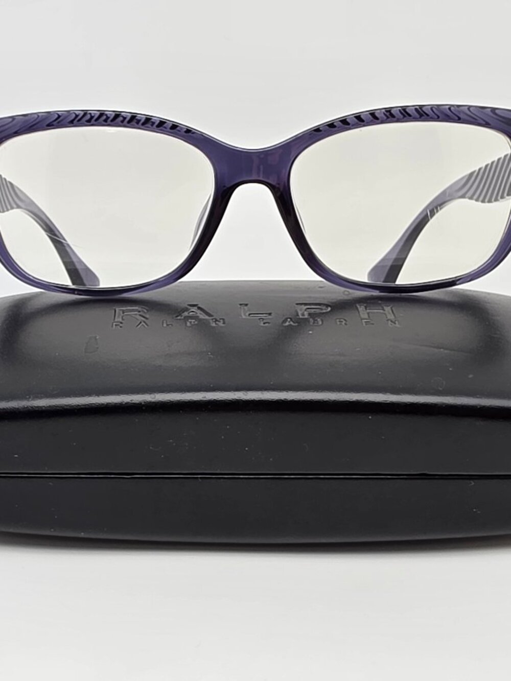 Ralph Lauren RA7165U 6158 Transparent Violet Cat Eye Eyeglasses Frame w/ Case